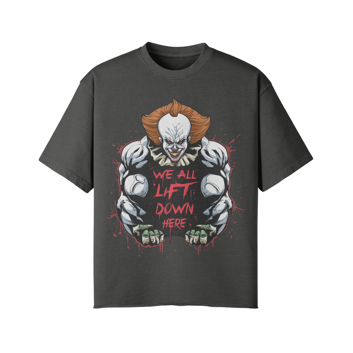 WE ALL LIFT DOWN HERE (CLASSIC)- Pump Top-Dark Gray-League of Lifters