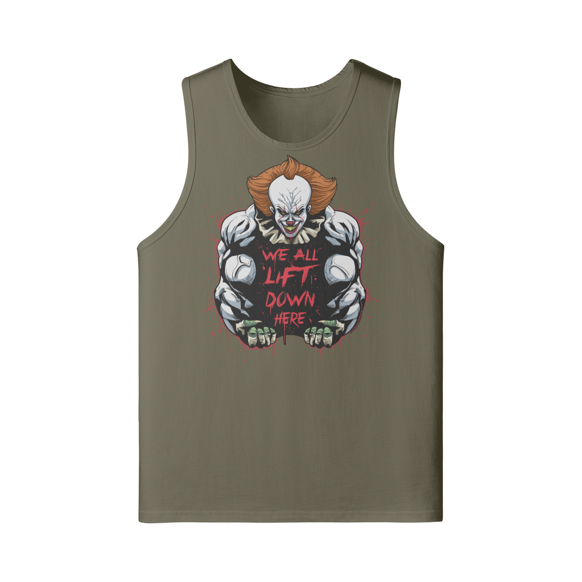 WE ALL LIFT DOWN HERE (CLASSIC)- Tank Top-Camel-League of Lifters