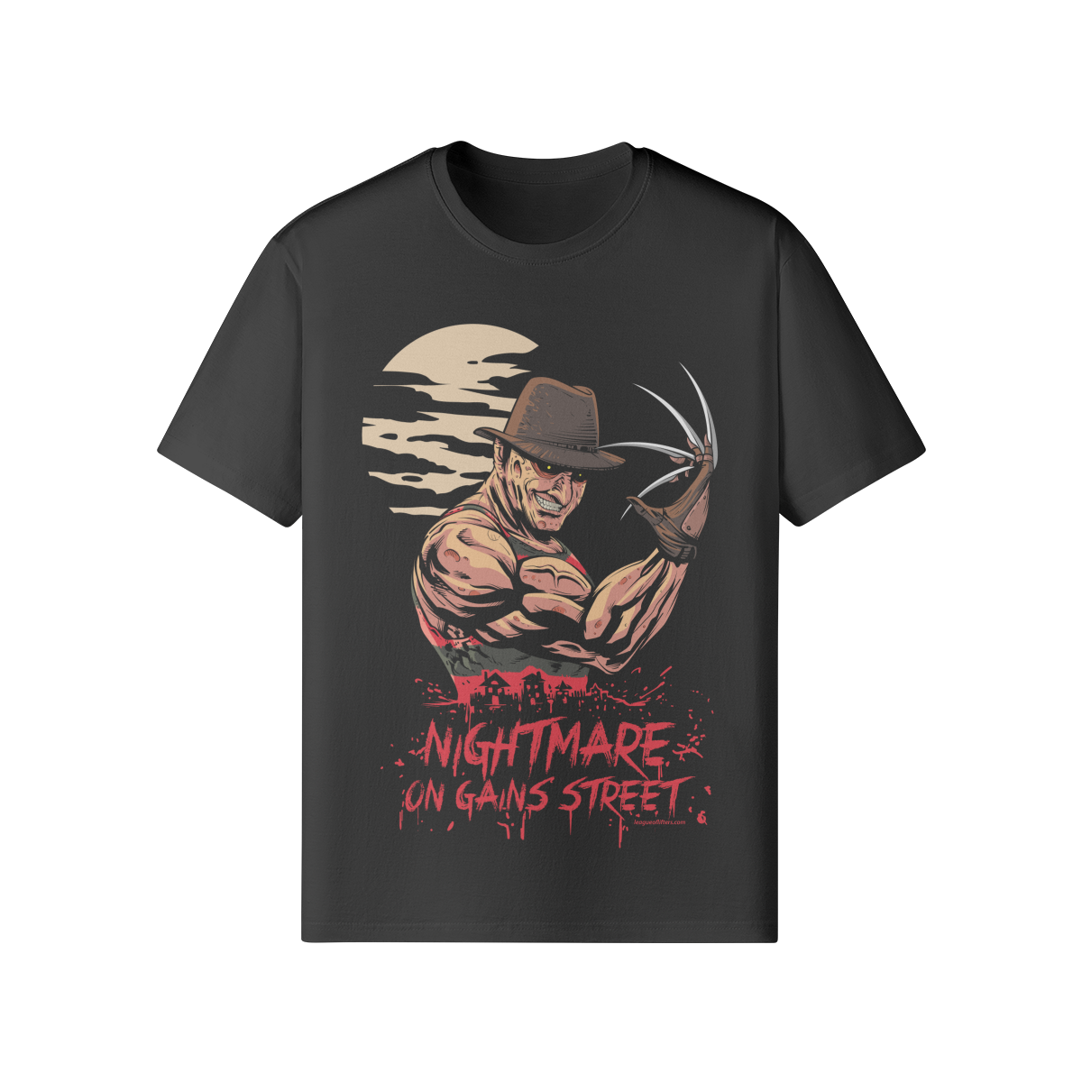 NIGHTMARE ON GAINS STREET- Classic T-Shirt-Black-League of Lifters