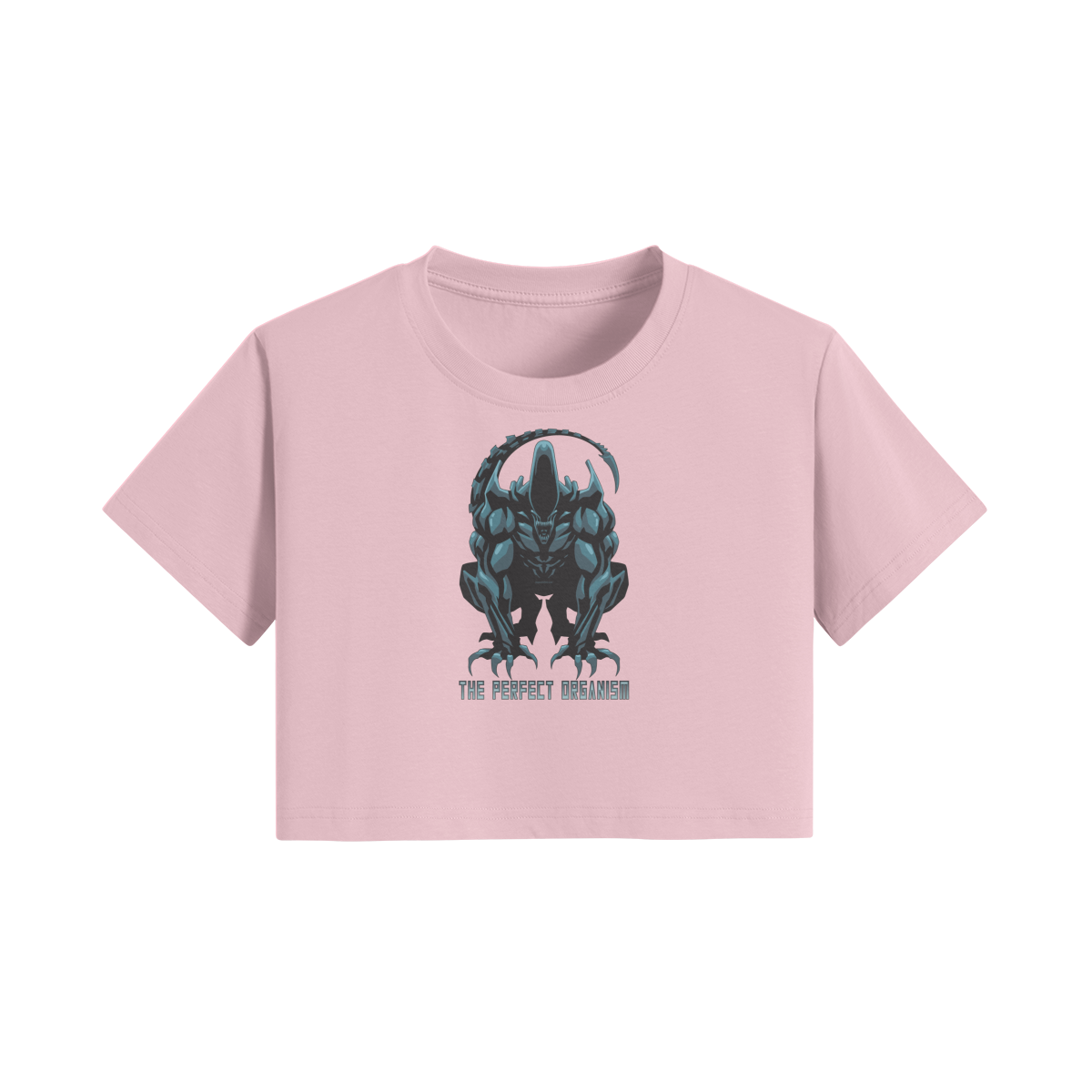 PERFECT ORGANISM- Womens Crop Top-Pink-League of Lifters