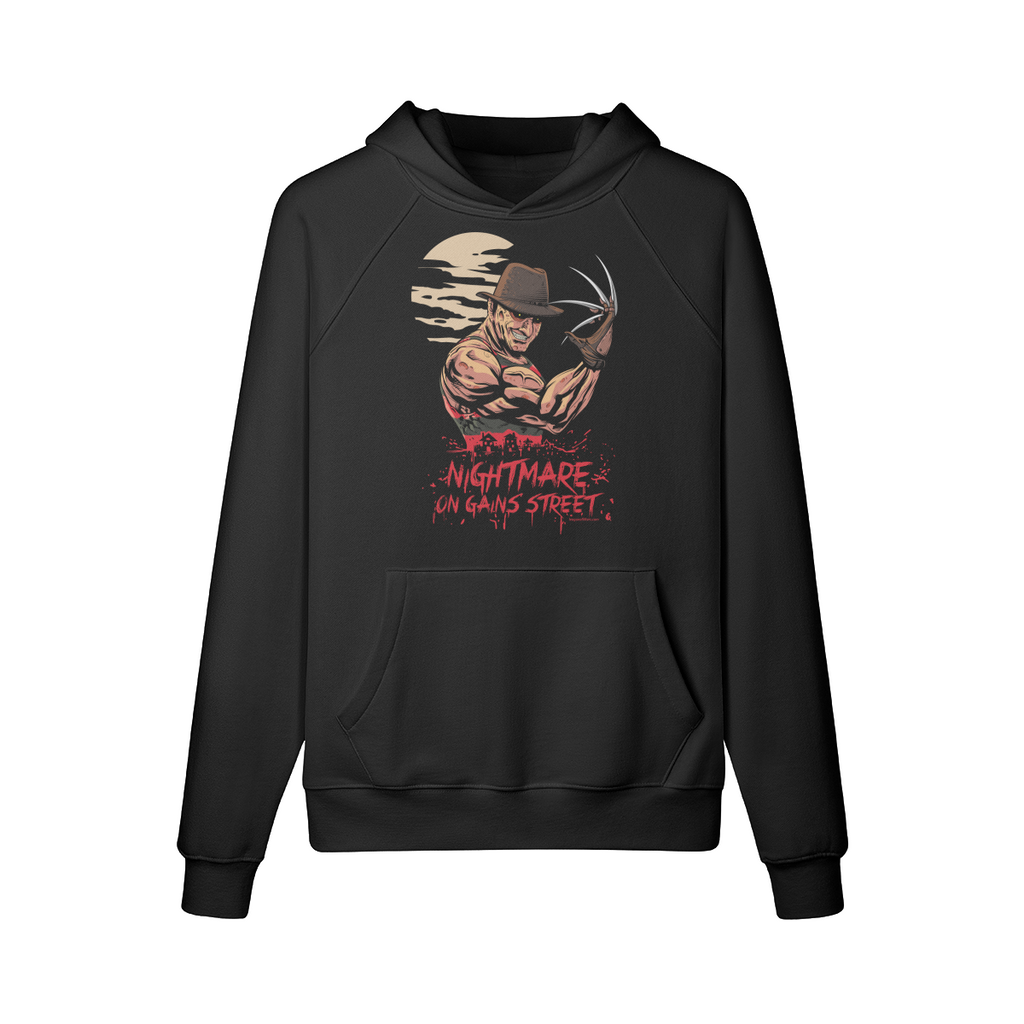 NIGHTMARE ON GAINS STREET- Hoodie-Black-League of Lifters