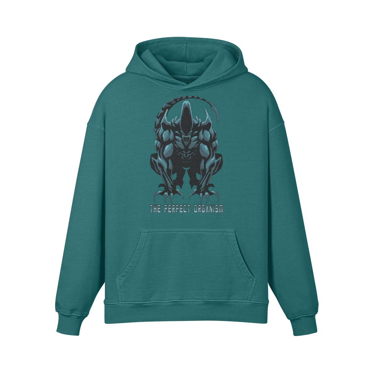 PERFECT ORGANISM- Oversized Hoodie-Blueish Green-League of Lifters