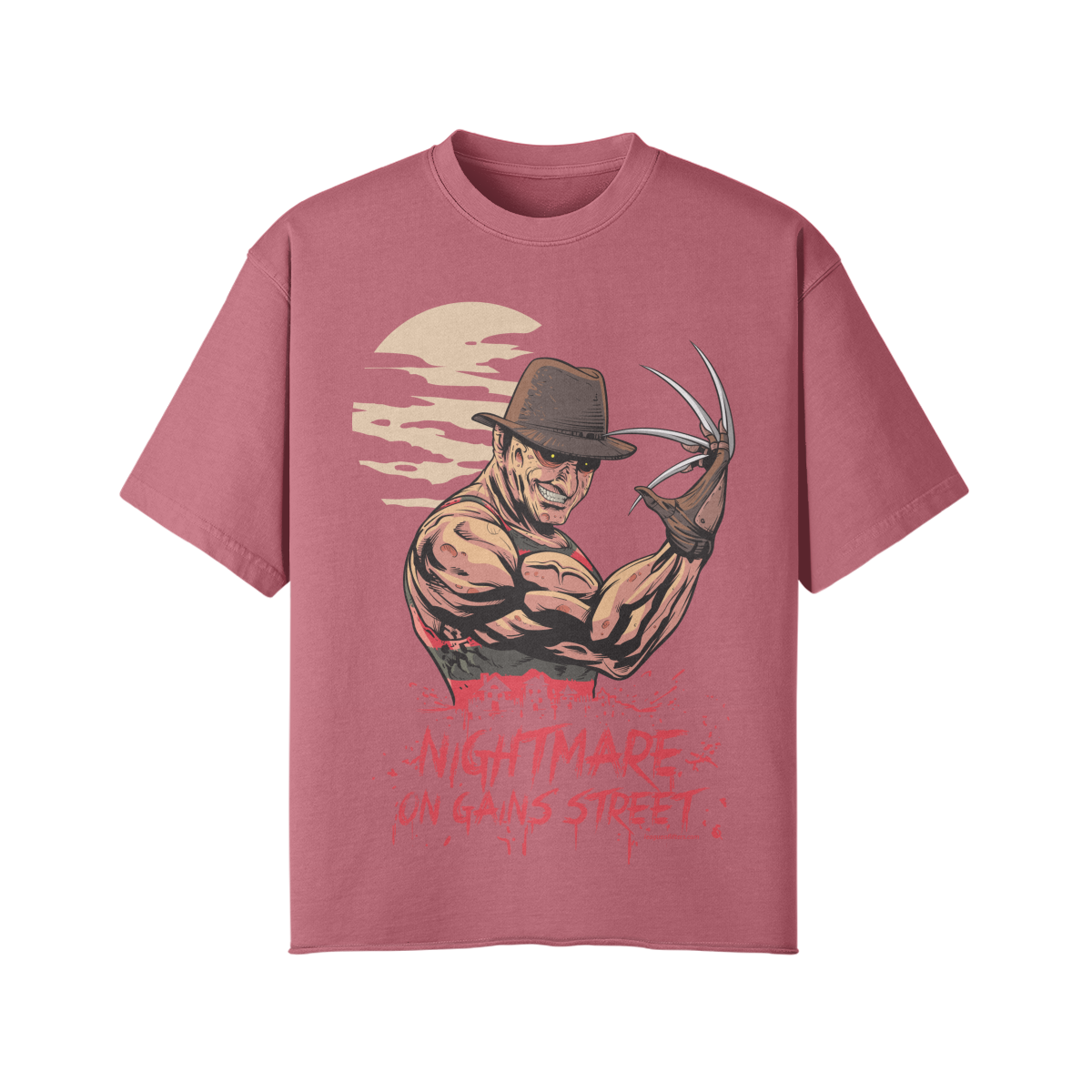 NIGHTMARE ON GAINS STREET- Pump Top-Cameo Brown-League of Lifters