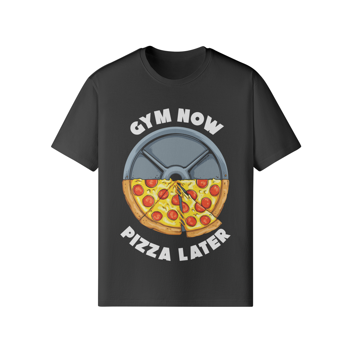 GYM NOW PIZZA LATER- Classic T-Shirt-Black-League of Lifters