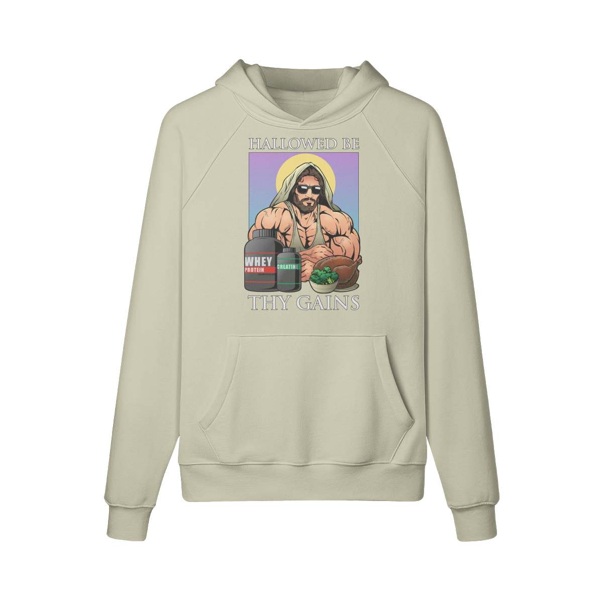 HALLOWED BE THY GAINS- Hoodie-Camel-League of Lifters