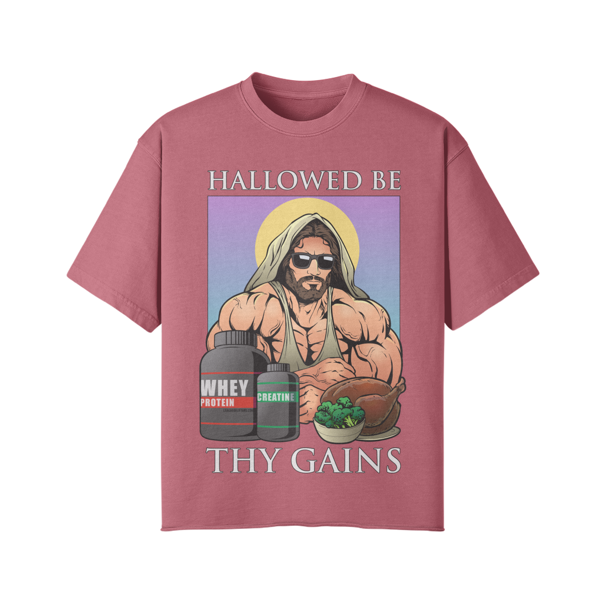 HALLOWED BE THY GAINS- Pump Top-Cameo Brown-League of Lifters