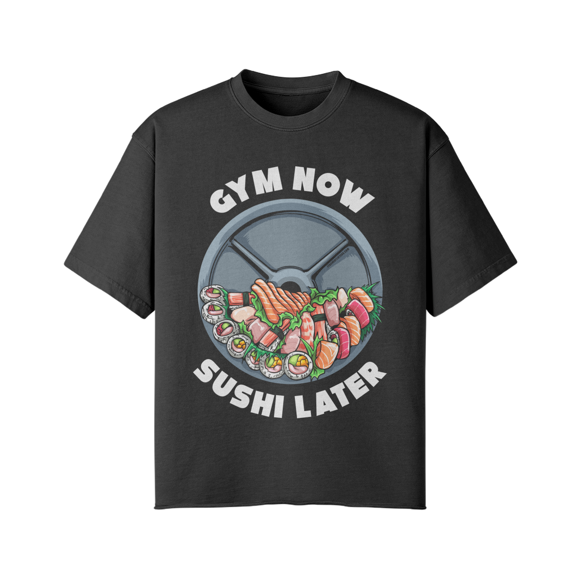 GYM NOW SUSHI LATER- Pump Top-Snow Wash-League of Lifters