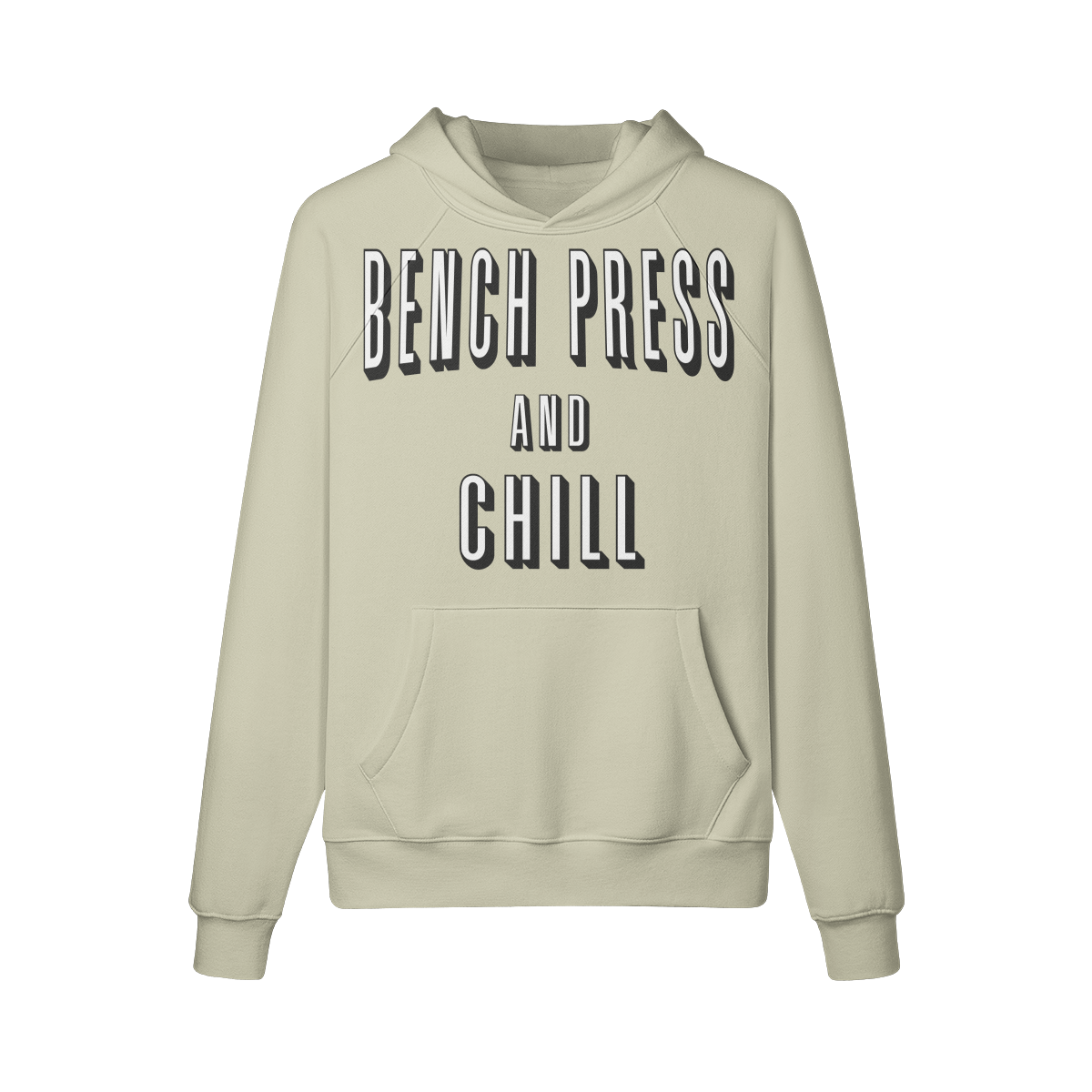 BENCH PRESS AND CHILL- Hoodie-Camel-League of Lifters