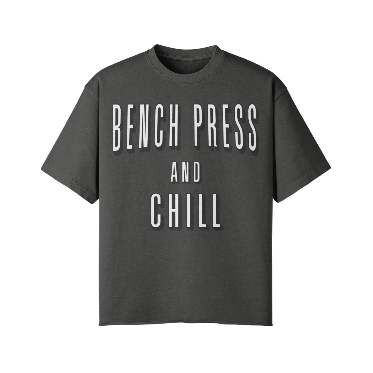 BENCH PRESS AND CHILL- Pump Top-Dark Gray-League of Lifters