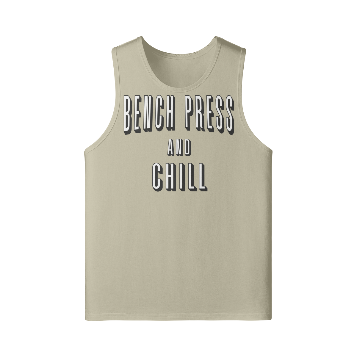 BENCH PRESS AND CHILL- Tank Top-Rice Apricot-League of Lifters