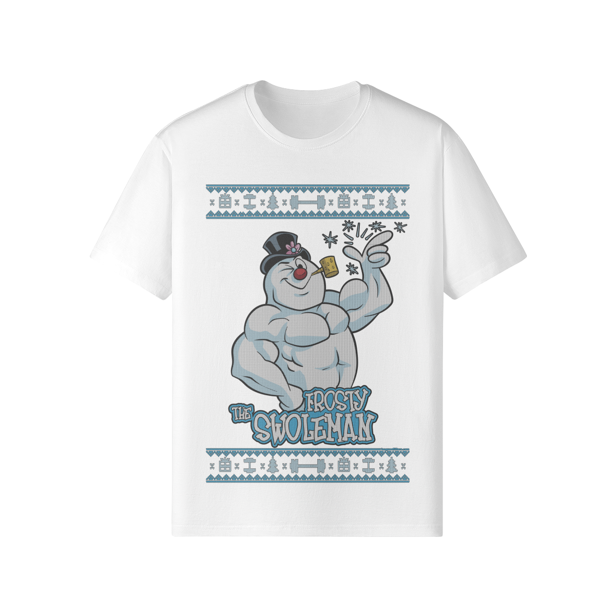 FROSTY THE SWOLEMAN- Classic T-Shirt-White-League of Lifters
