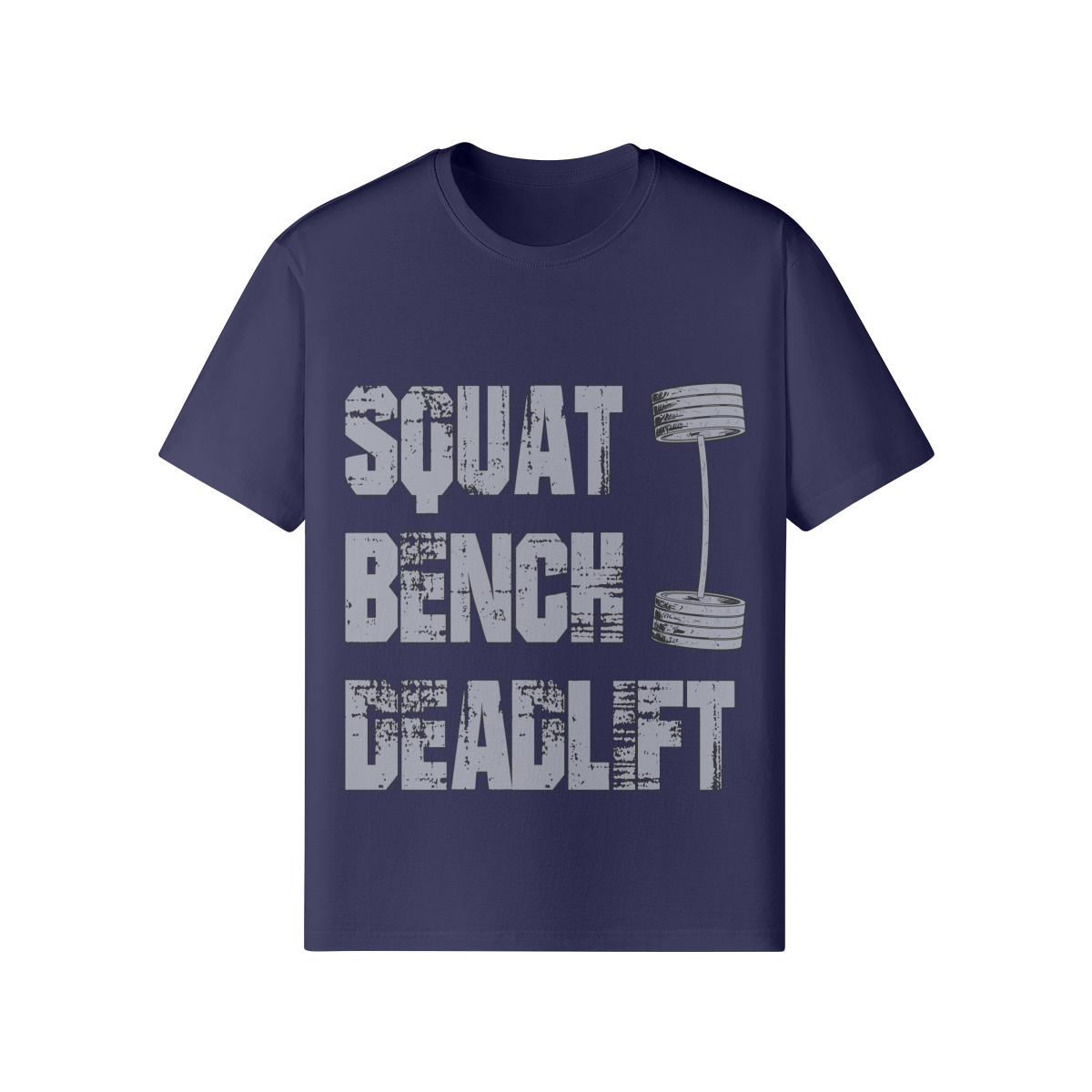 SQUATS BENCH DEADLIFT- Classic T-Shirt-Dark Navy-League of Lifters