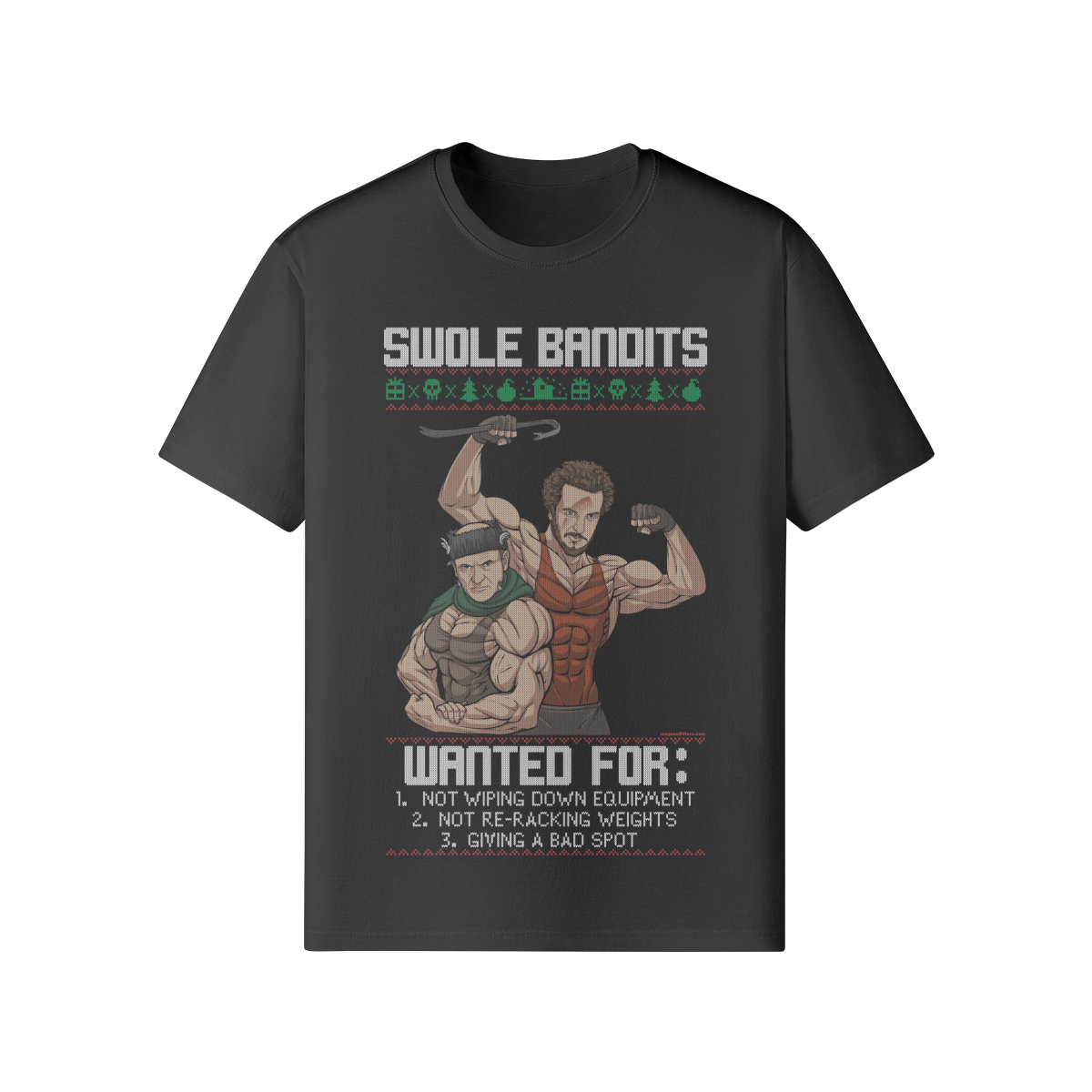 SWOLE BANDITS- Classic T-Shirt-Black-League of Lifters