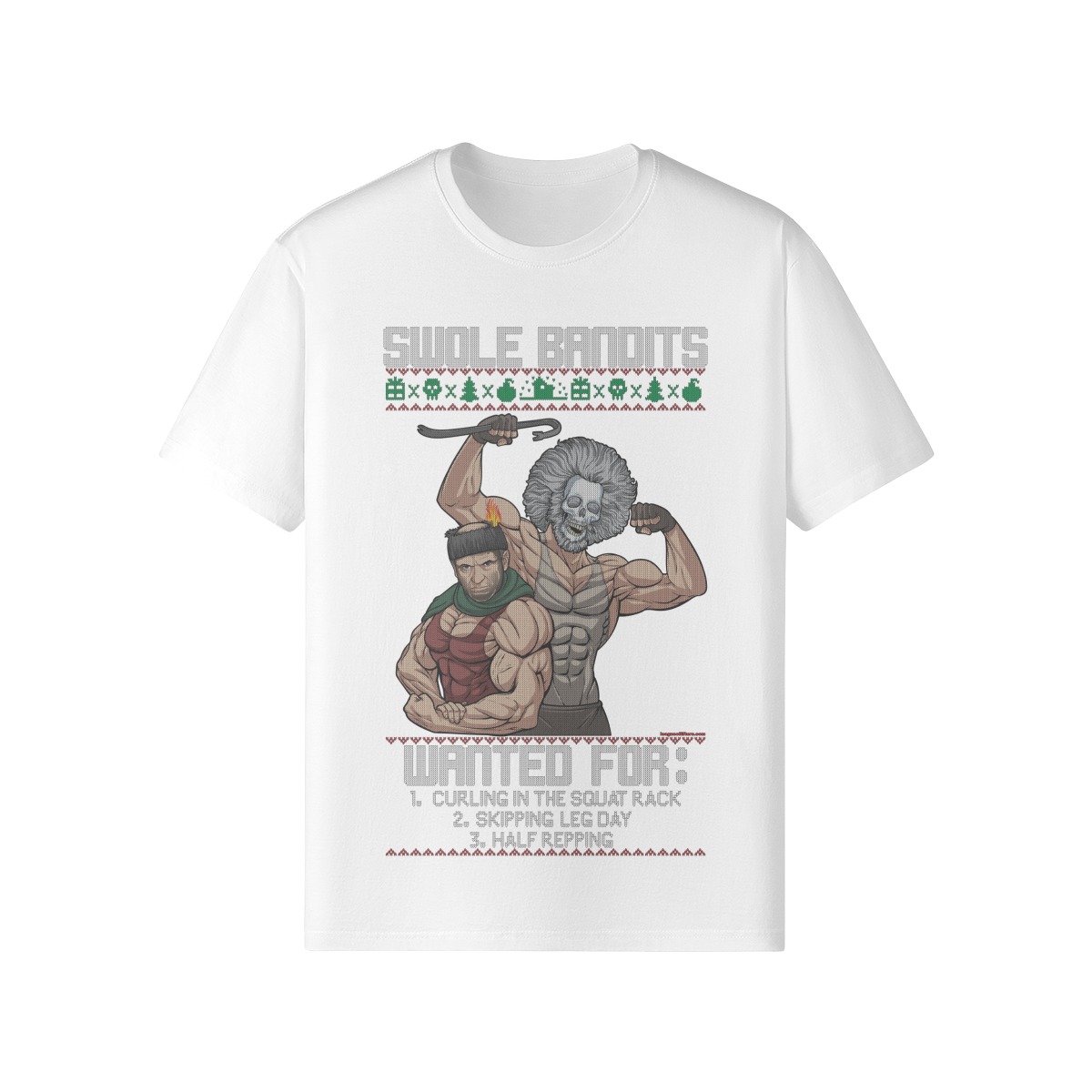 SWOLE BANDITS VARIANT- Classic T-Shirt-White-League of Lifters