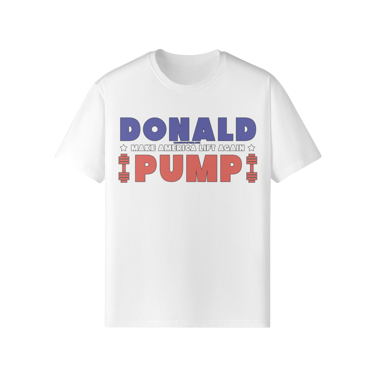 DONALD PUMP- Classic T-Shirt-White-League of Lifters