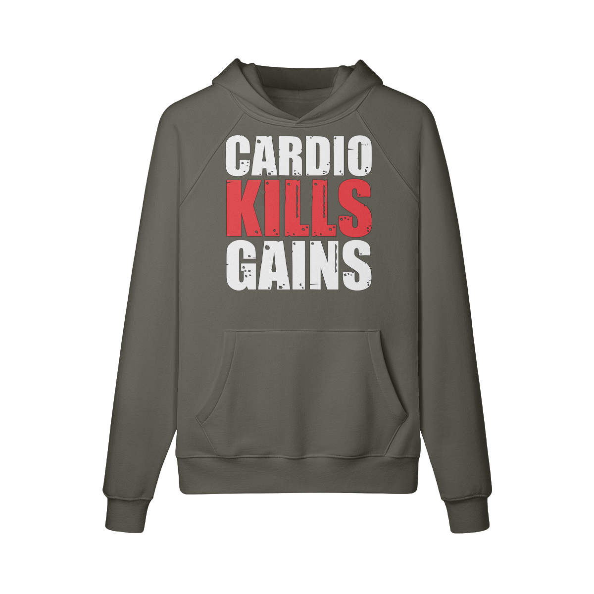 CARDIO KILLS GAINS- Hoodie-Charcoal Grey-League of Lifters