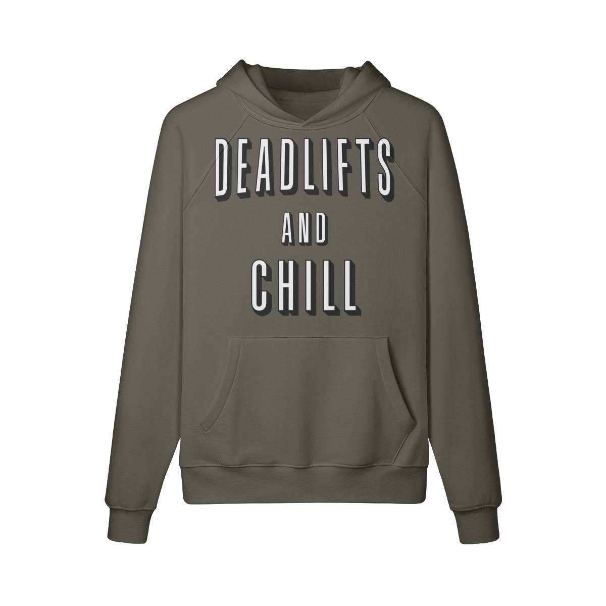 DEADLIFTS AND CHILL- Hoodie-Charcoal Grey-League of Lifters