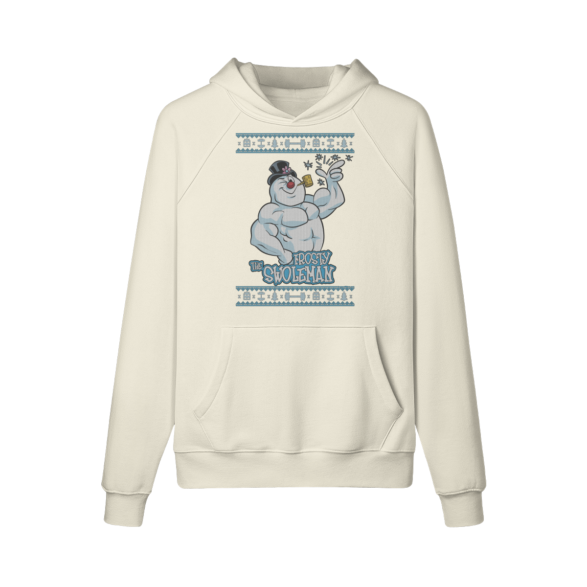 FROSTY THE SWOLEMAN- Hoodie-Rice Apricot-League of Lifters