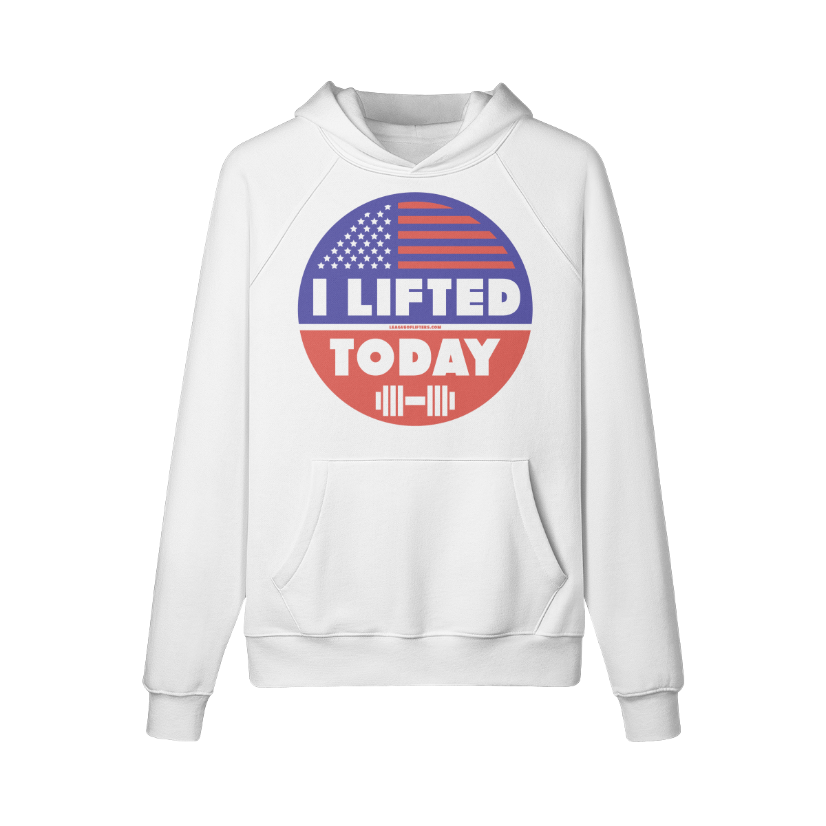 I LIFTED TODAY- Hoodie-White-League of Lifters