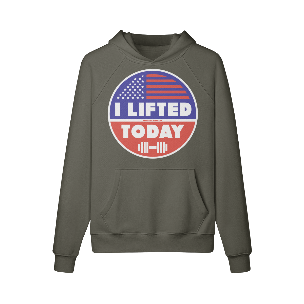 I LIFTED TODAY- Hoodie-Charcoal Grey-League of Lifters