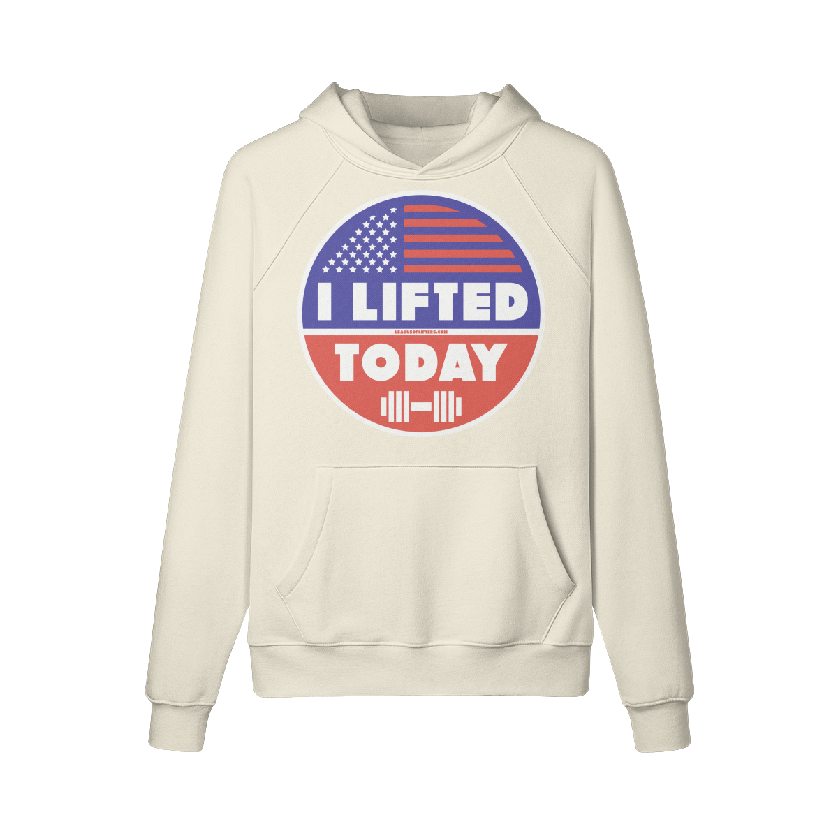 I LIFTED TODAY- Hoodie-Rice Apricot-League of Lifters