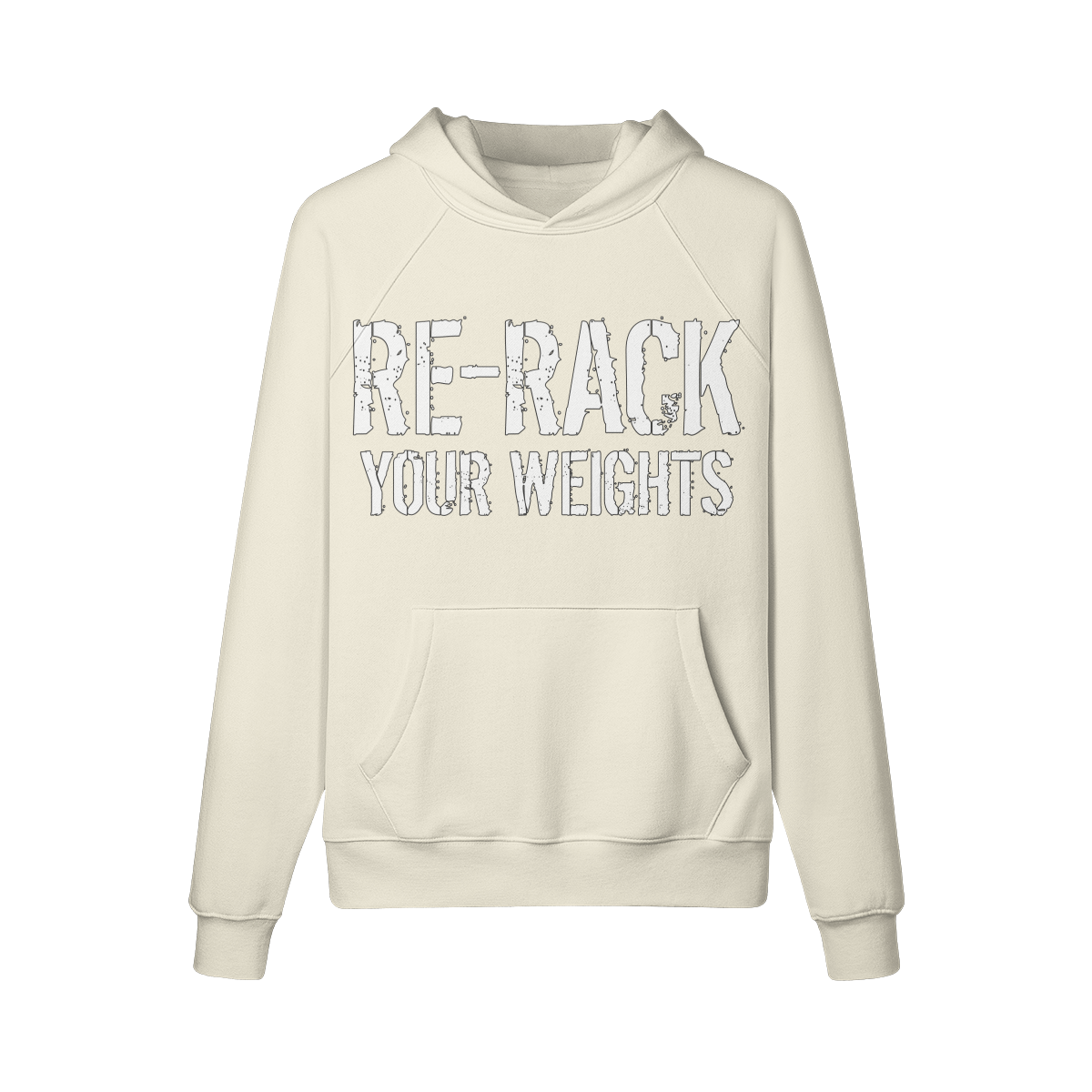 RE-RACK YOUR WEIGHTS- Hoodie-Rice Apricot-League of Lifters
