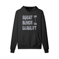 SQUATS BENCH DEADLIFT- Hoodie-Black-League of Lifters