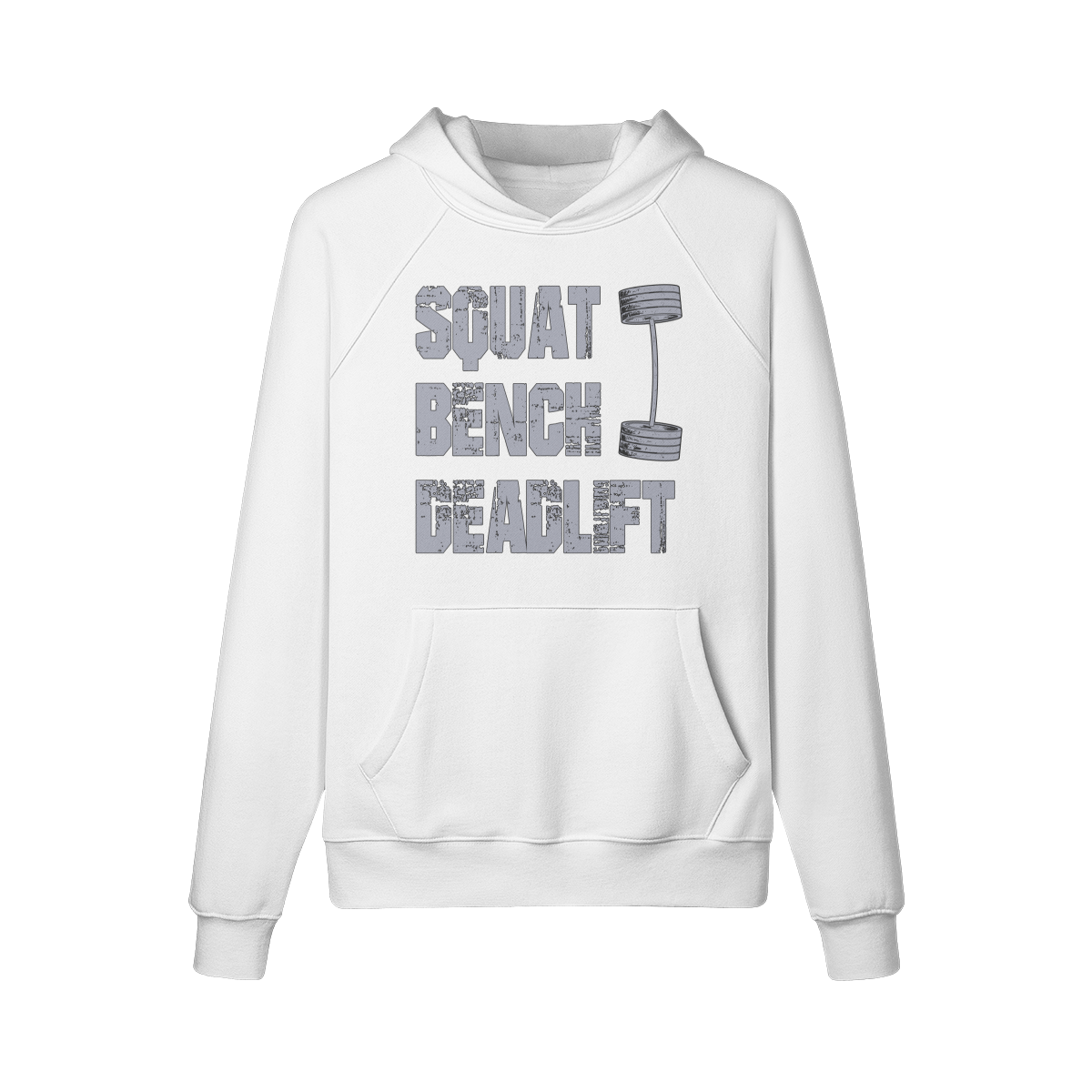 SQUATS BENCH DEADLIFT- Hoodie-White-League of Lifters