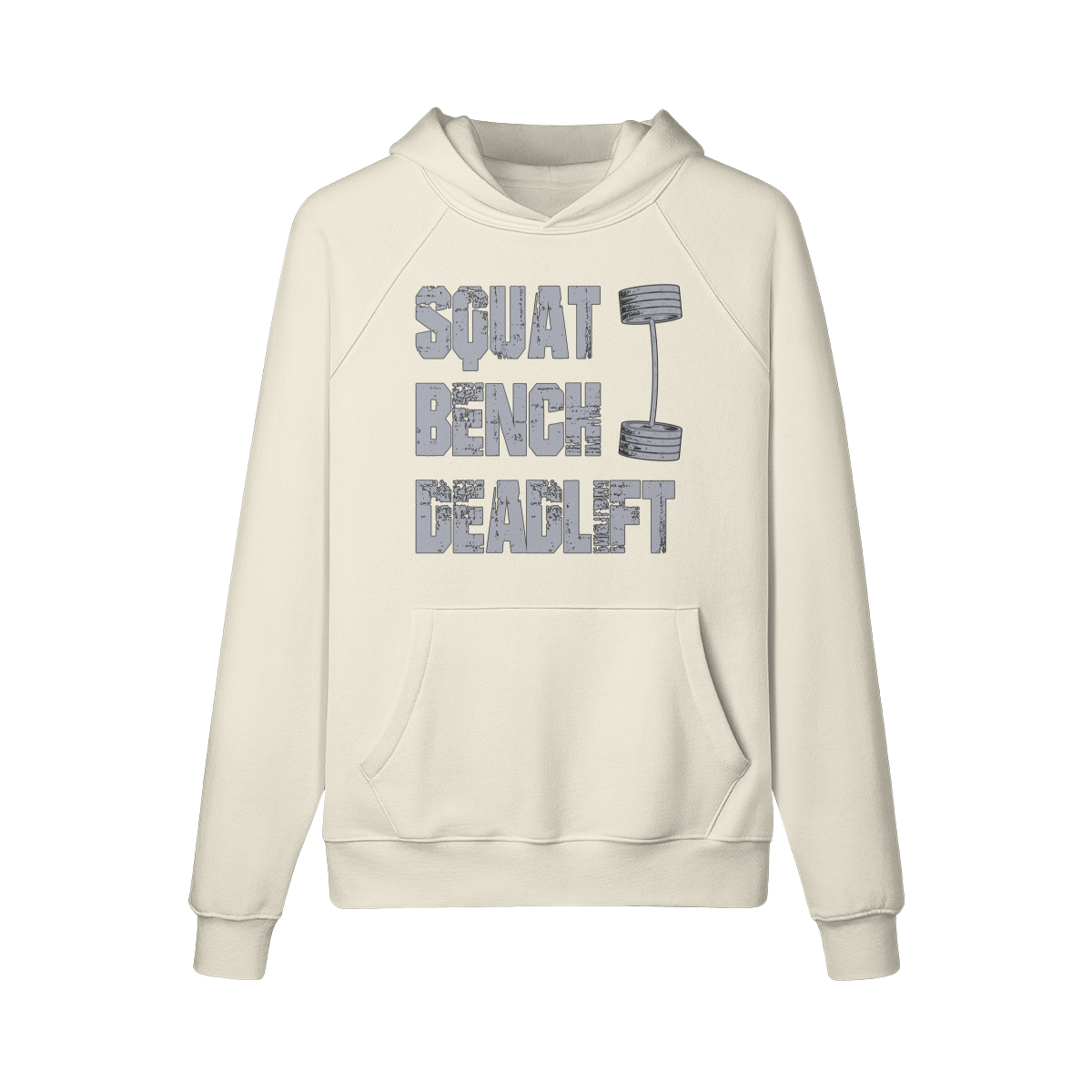 SQUATS BENCH DEADLIFT- Hoodie-Rice Apricot-League of Lifters