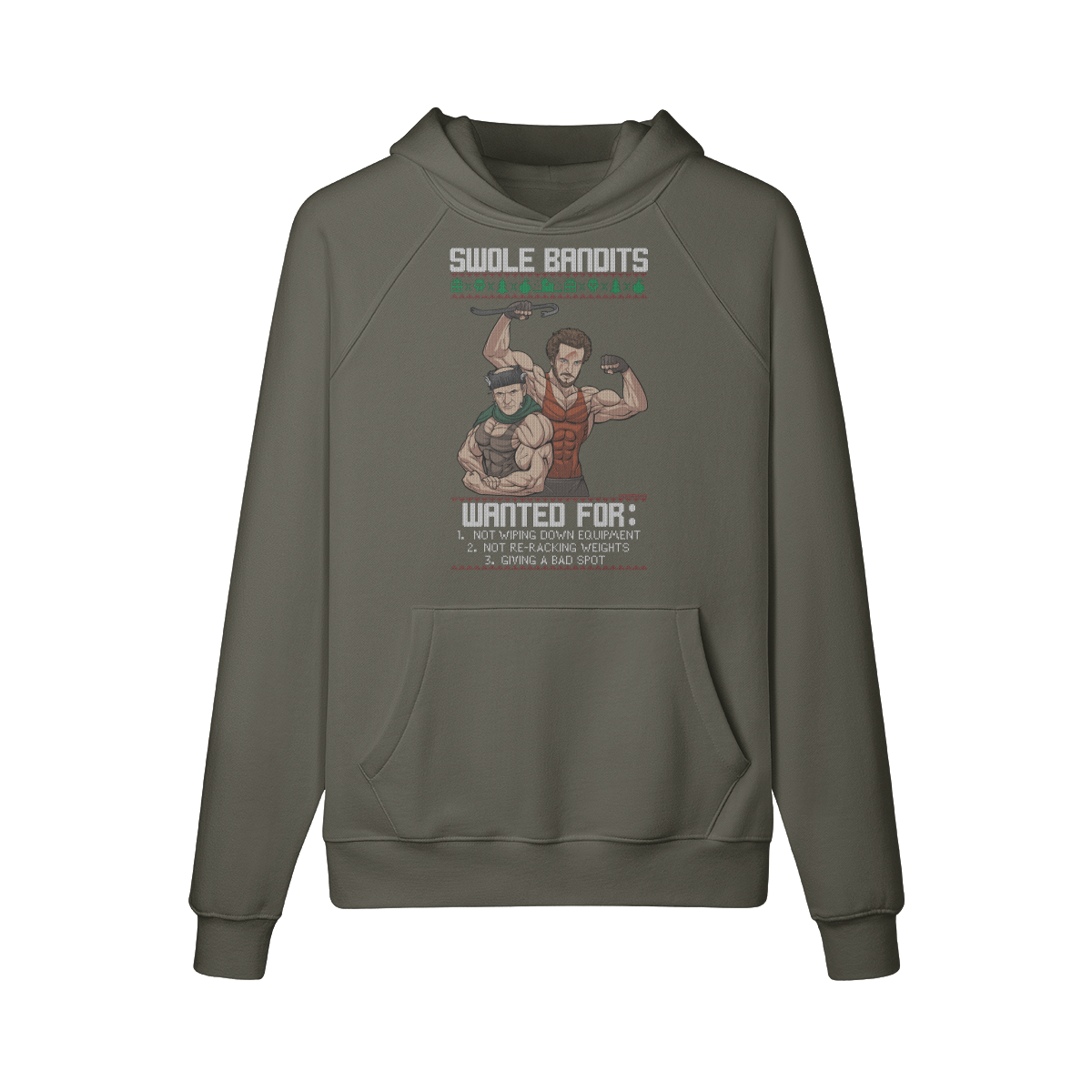 SWOLE BANDITS- Hoodie-Charcoal Grey-League of Lifters