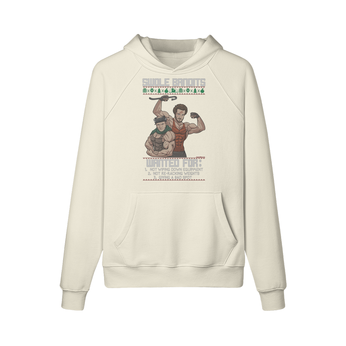 SWOLE BANDITS- Hoodie-Rice Apricot-League of Lifters