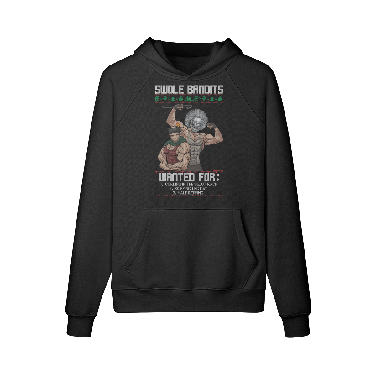 SWOLE BANDITS VARIANT- Hoodie-Black-League of Lifters