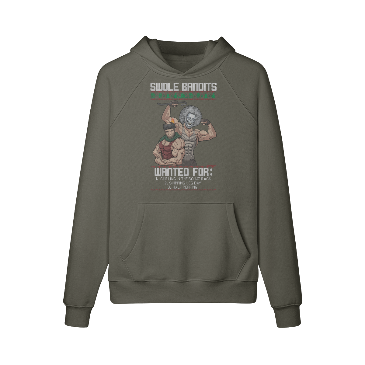 SWOLE BANDITS VARIANT- Hoodie-Charcoal Grey-League of Lifters