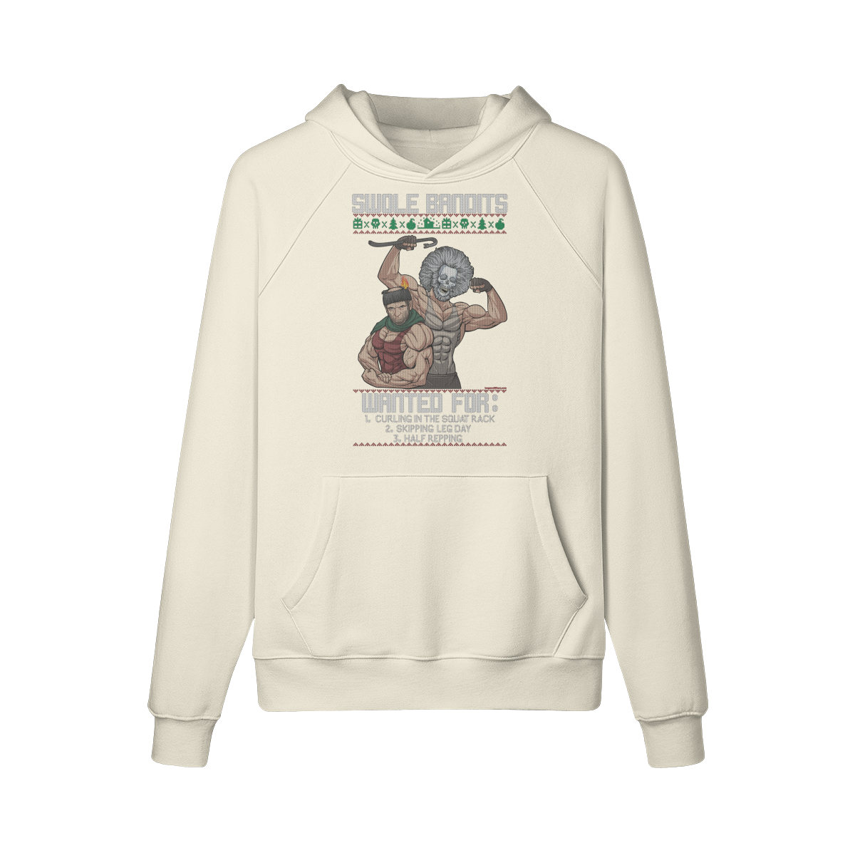 SWOLE BANDITS VARIANT- Hoodie-Rice Apricot-League of Lifters