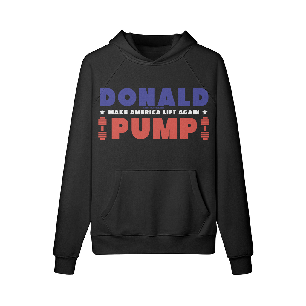 DONALD PUMP- Hoodie-Black-League of Lifters