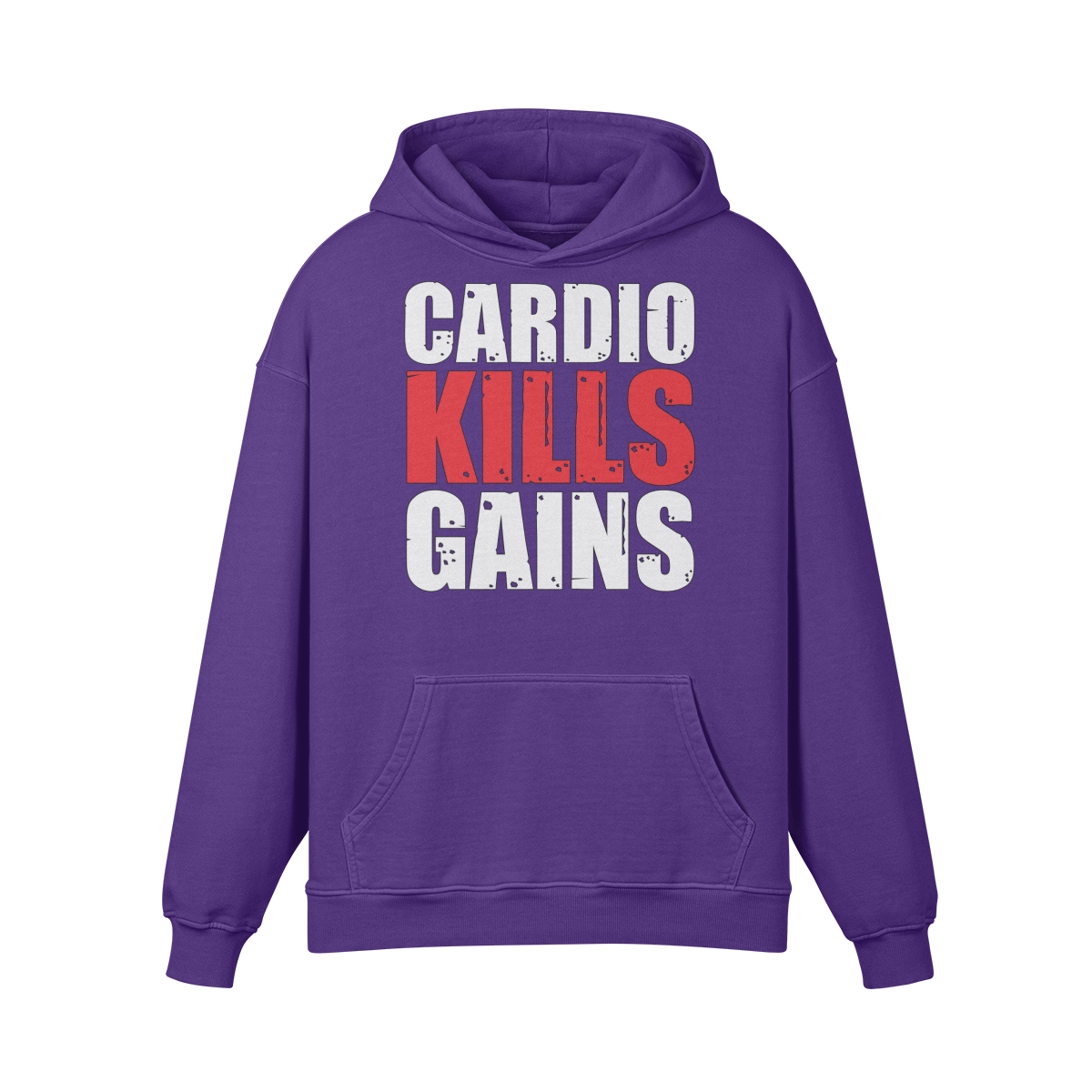 CARDIO KILLS GAINS- Oversized Hoodie-Purple Haze-League of Lifters