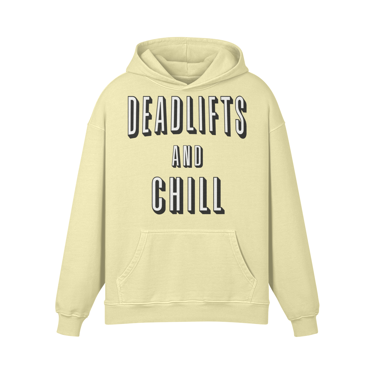 DEADLIFTS AND CHILL- Oversized Hoodie-Pale Spring Bud-League of Lifters