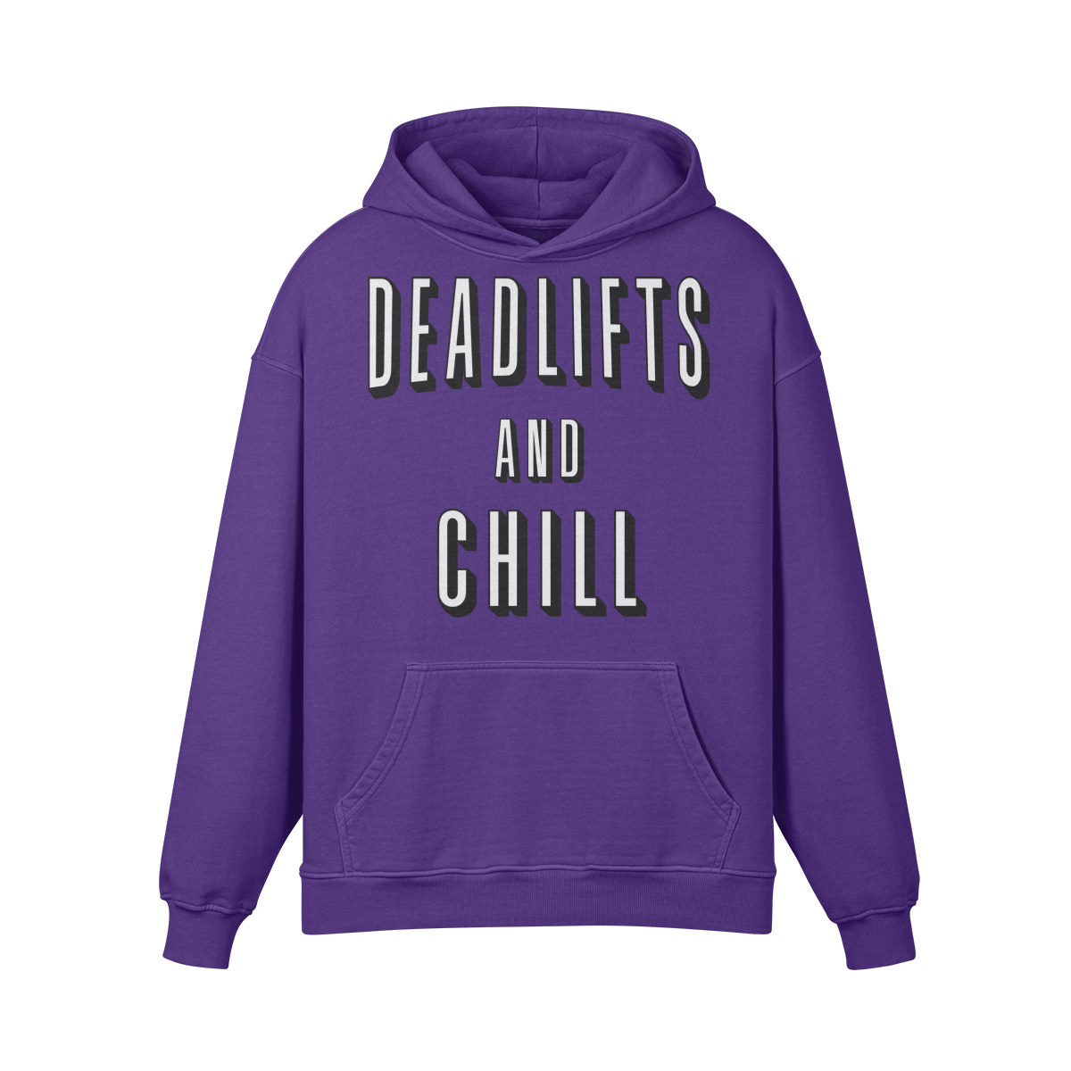 DEADLIFTS AND CHILL- Oversized Hoodie-Purple Haze-League of Lifters