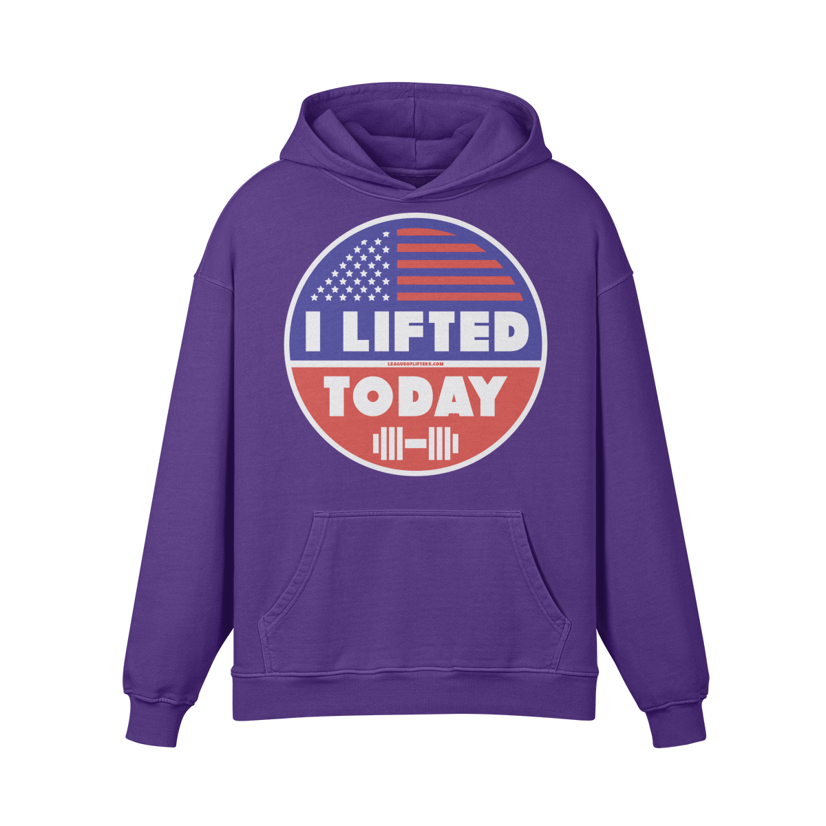 I LIFTED TODAY- Oversized Hoodie-Purple Haze-League of Lifters