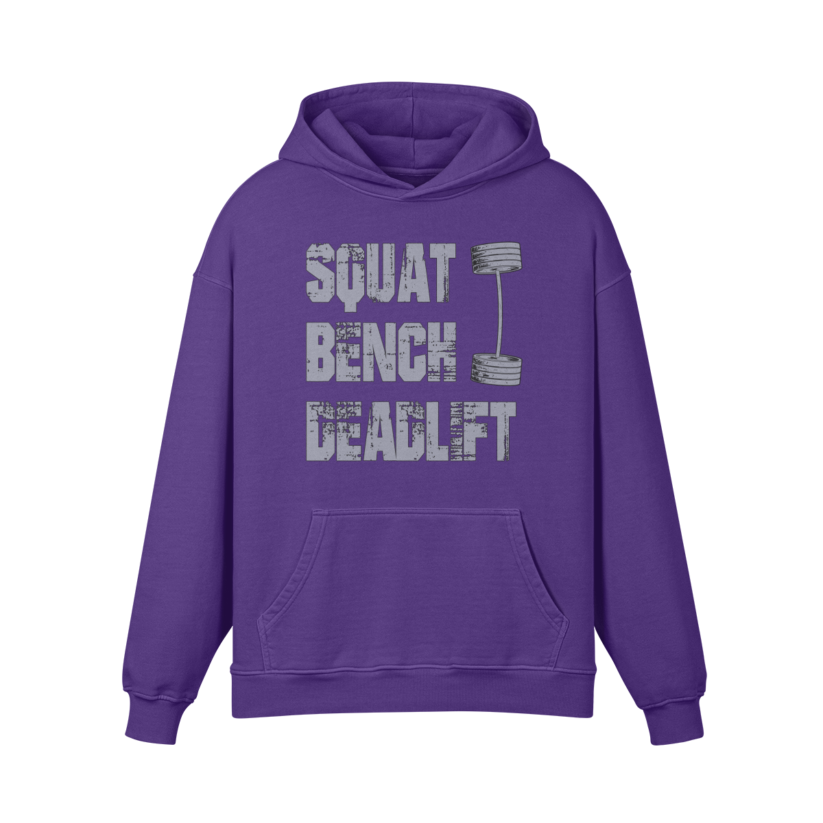 SQUATS BENCH DEADLIFT- Oversized Hoodie-Purple Haze-League of Lifters