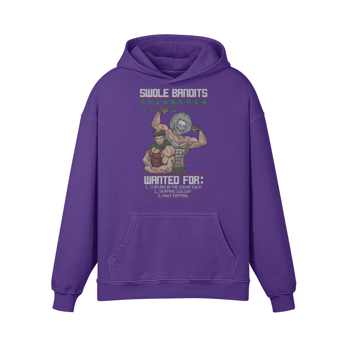 SWOLE BANDITS VARIANT- Oversized Hoodie-Purple Haze-League of Lifters