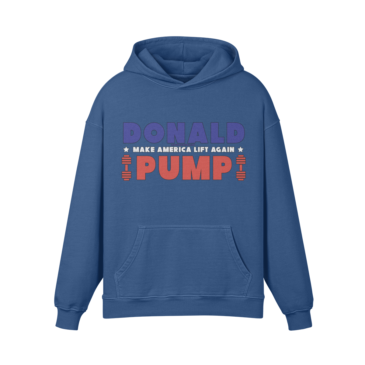 DONALD PUMP- Oversized Hoodie-Kashmir Blue-League of Lifters
