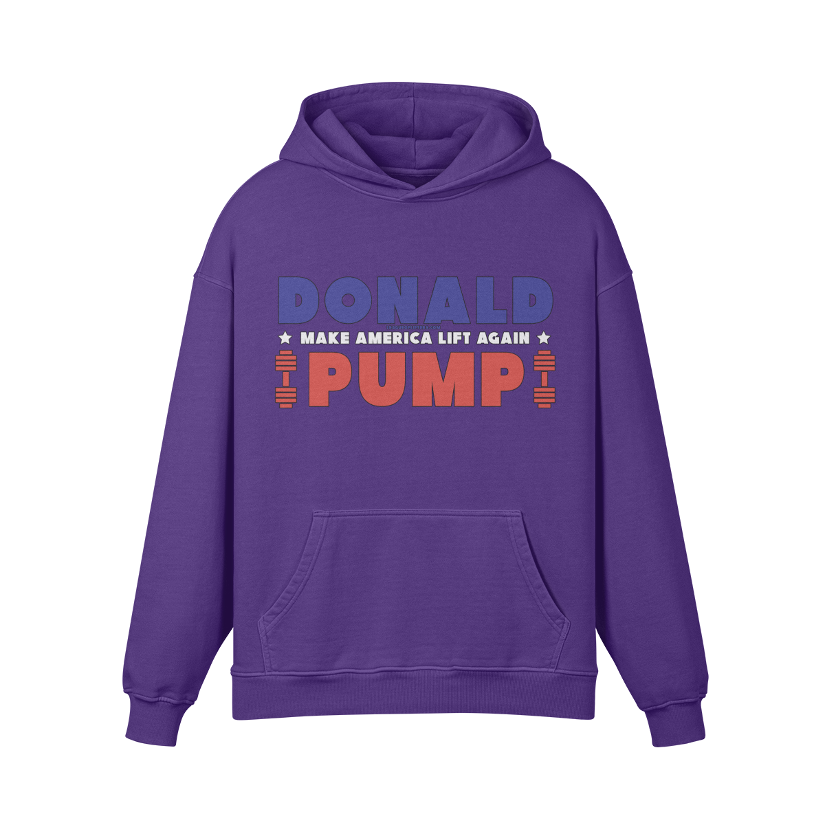 DONALD PUMP- Oversized Hoodie-Purple Haze-League of Lifters