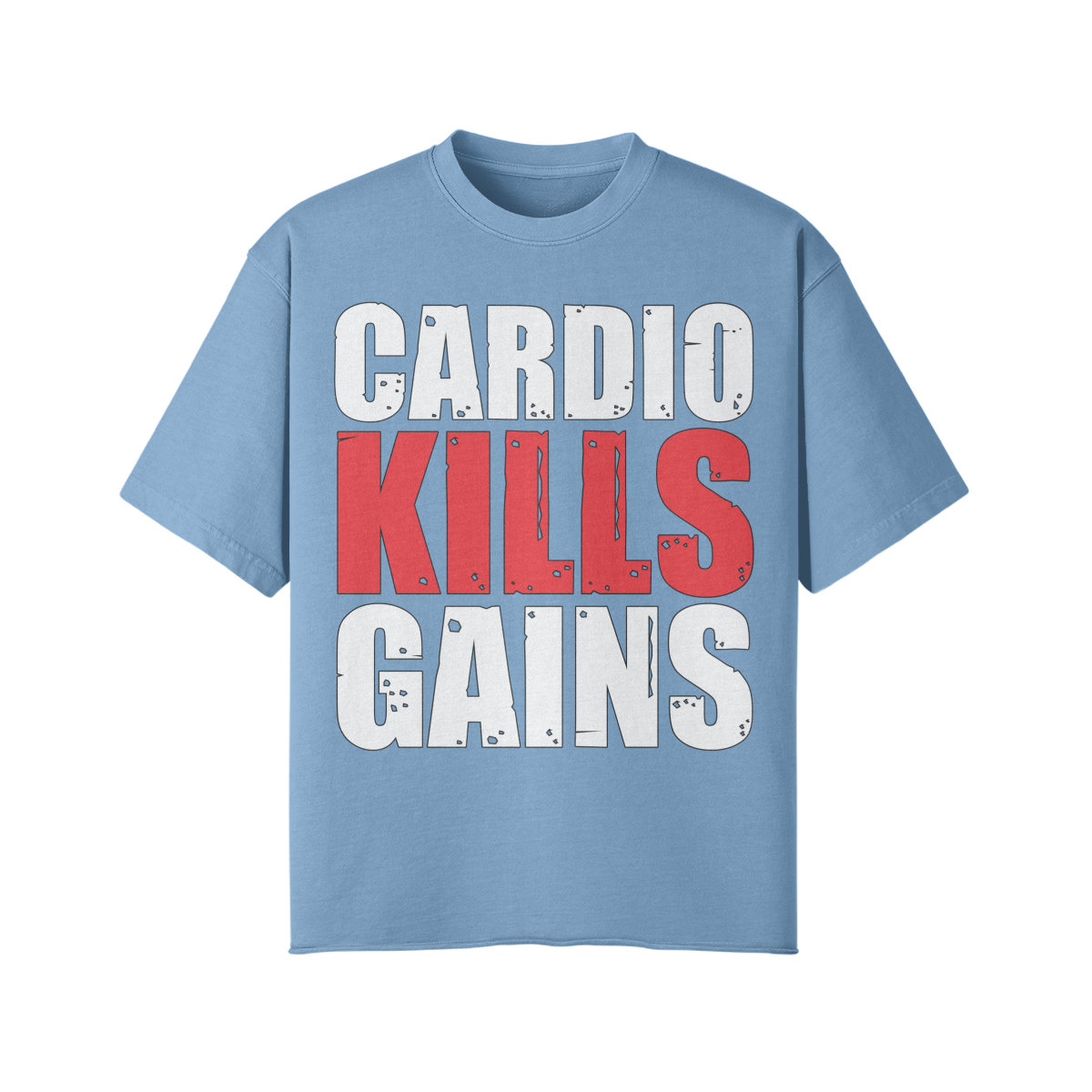 CARDIO KILLS GAINS- Pump Top-Medium Blue-League of Lifters
