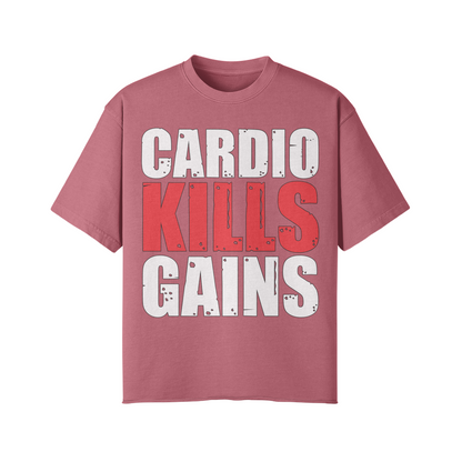 CARDIO KILLS GAINS- Pump Top-Cameo Brown-League of Lifters