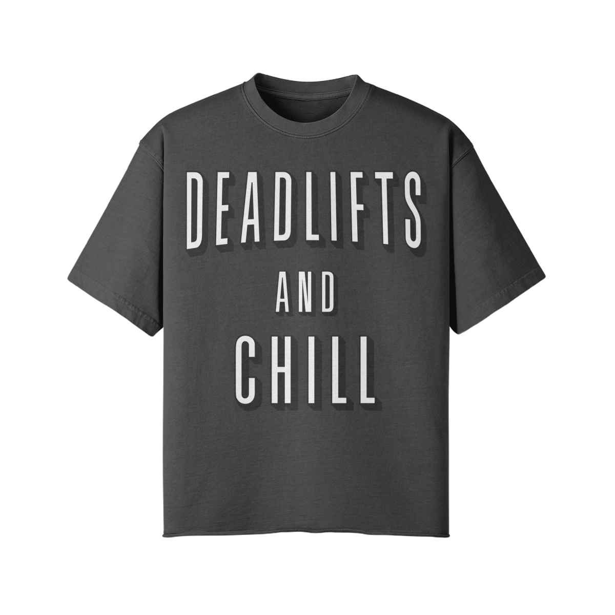 DEADLIFTS AND CHILL- Pump Top-Dark Gray-League of Lifters