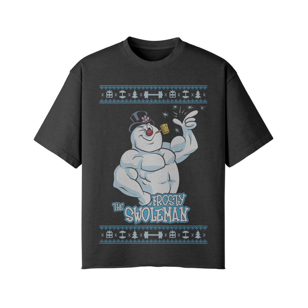 FROSTY THE SWOLEMAN- Pump Top-Snow Wash-League of Lifters