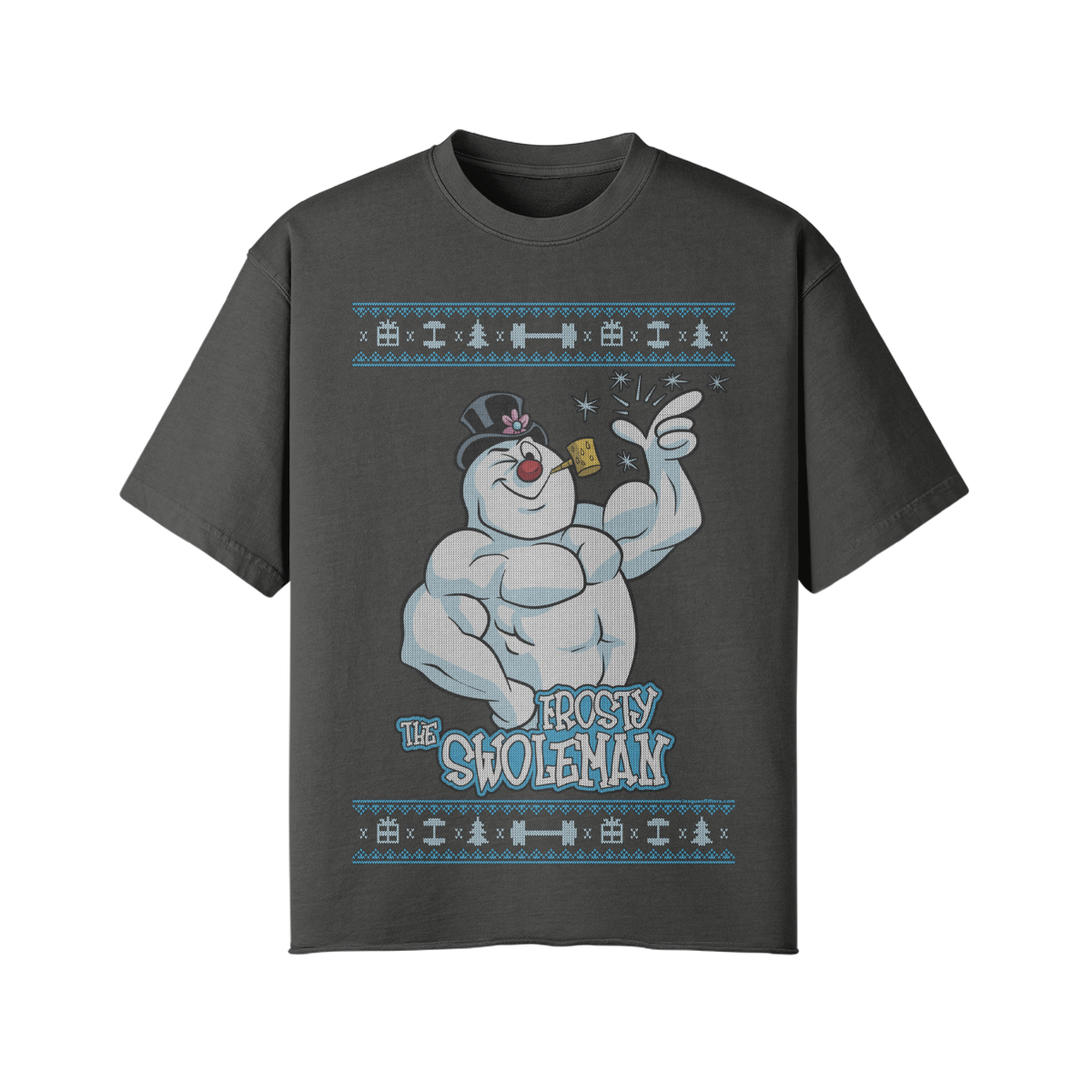FROSTY THE SWOLEMAN- Pump Top-Dark Gray-League of Lifters