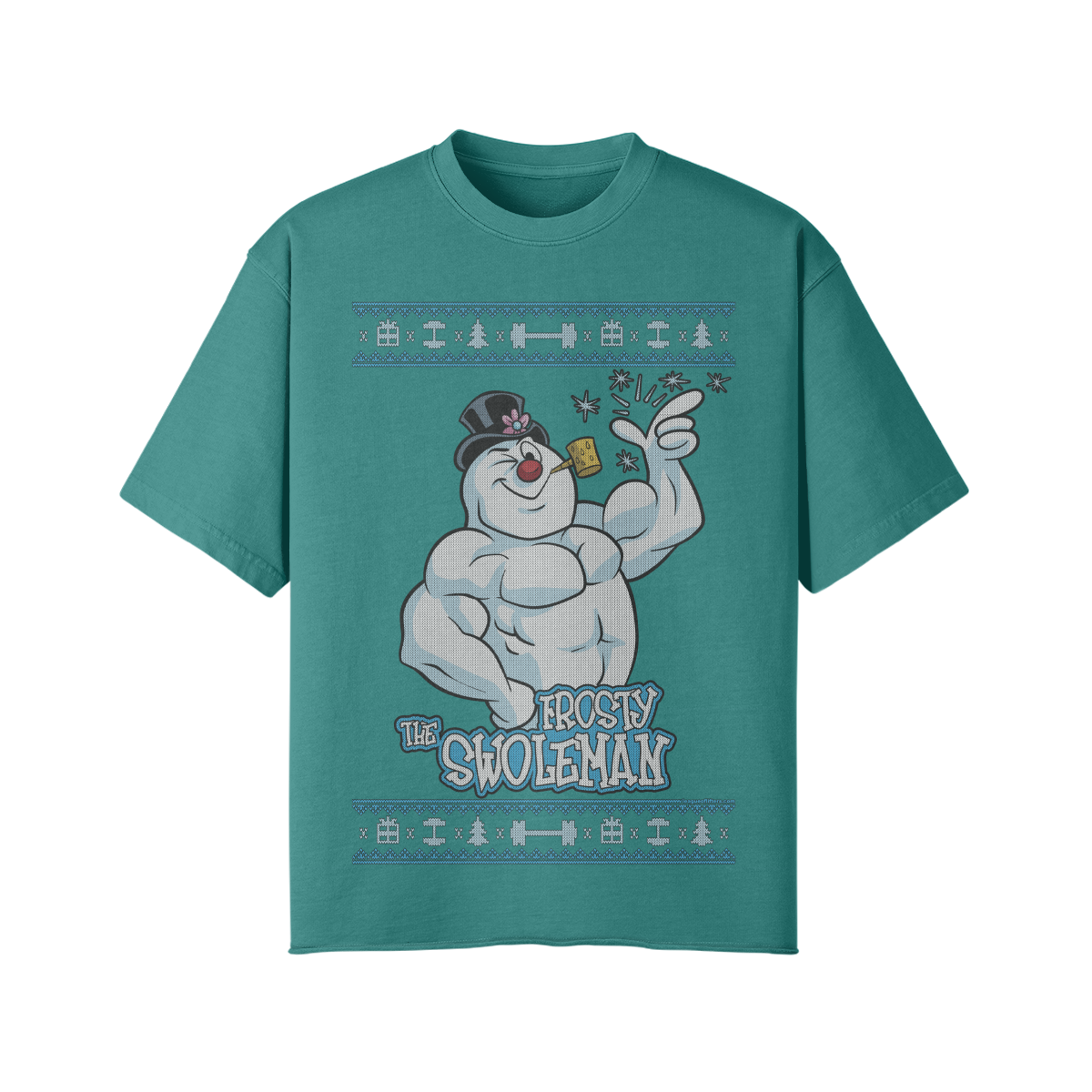 FROSTY THE SWOLEMAN- Pump Top-Vintage Green-League of Lifters