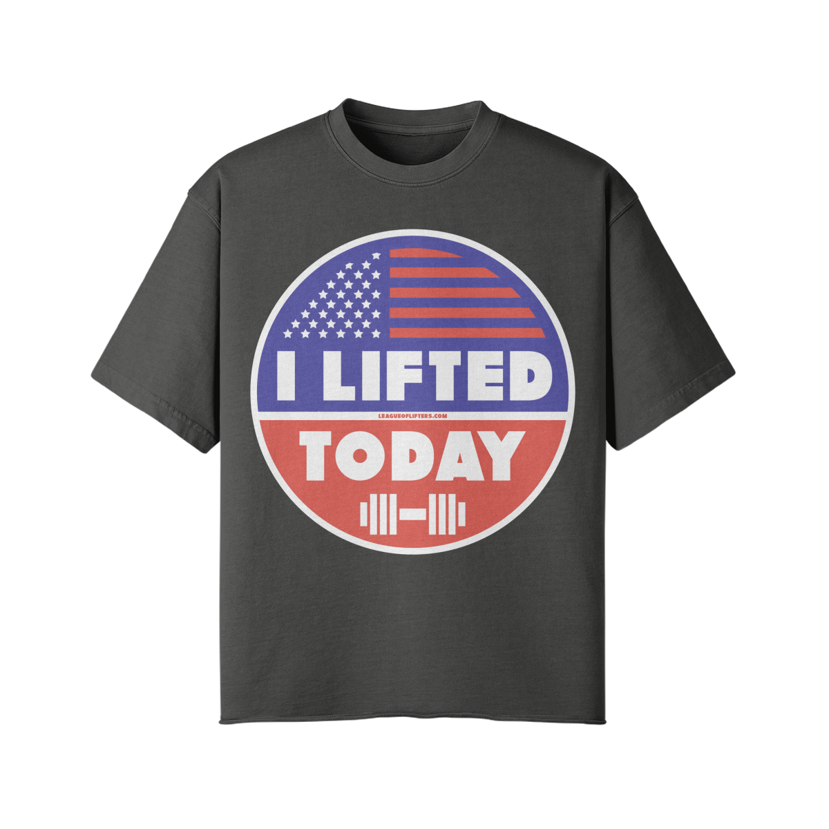 I LIFTED TODAY- Pump Top-Dark Gray-League of Lifters